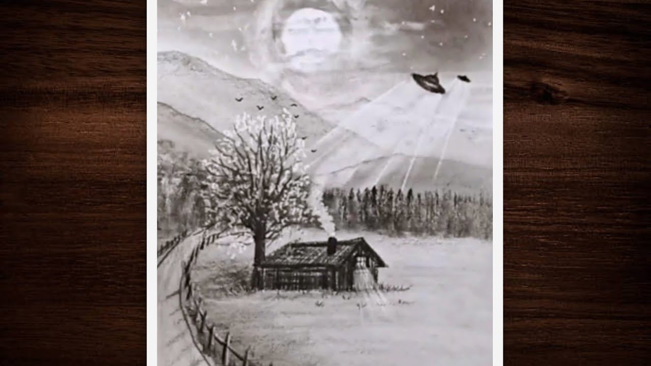 Como Desenhar uma Cabana no Fim da Estrada | Desenho de Paisagem Passo a Passo