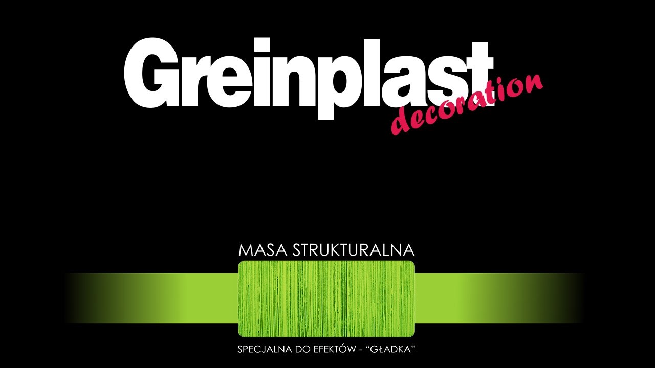 GREINPLAST MASA STRUKTURALNA - spos&oacute;b wykonania dekoracji