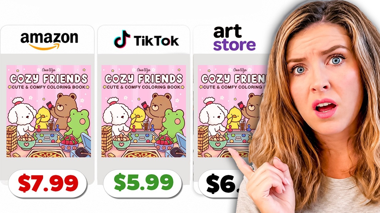 I Bought the SAME Viral Coloring Book From TikTok vs Amazon vs Art Store..