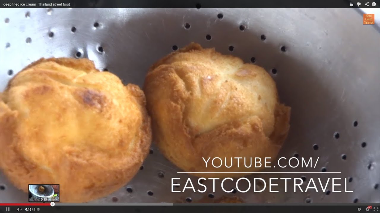 deep fried ice cream  Thailand street food