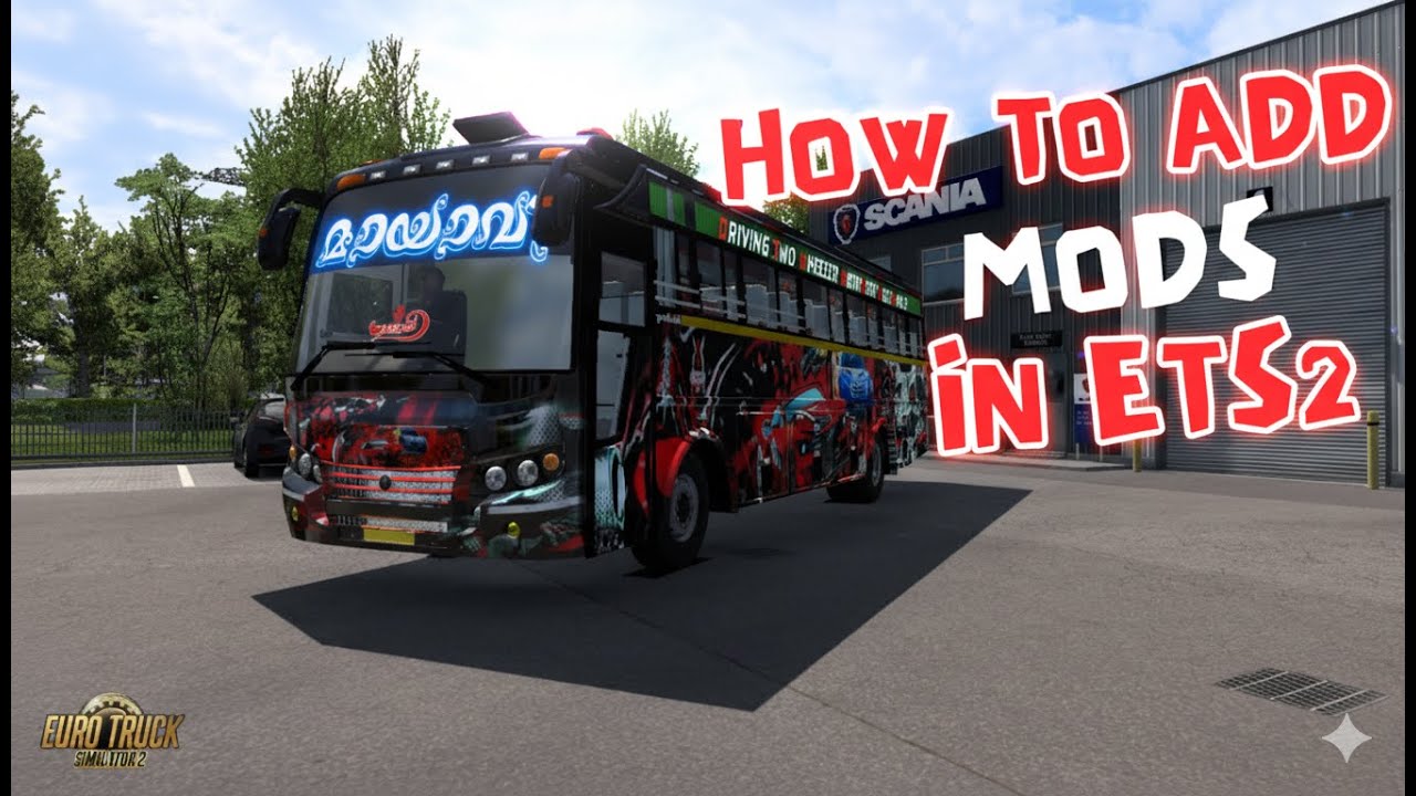 How To Add Mods In Euro Truck Simulator 2 Malayalam #ets2 #dudegamingyt