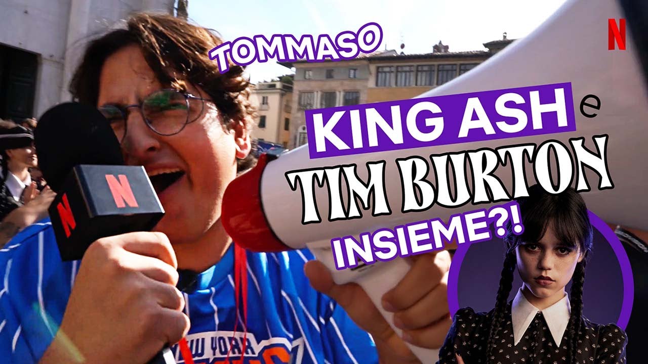KINGASH incontra TIM BURTON e un esercito di MERCOLEDÌ ADDAMS?! | Netflix Italia