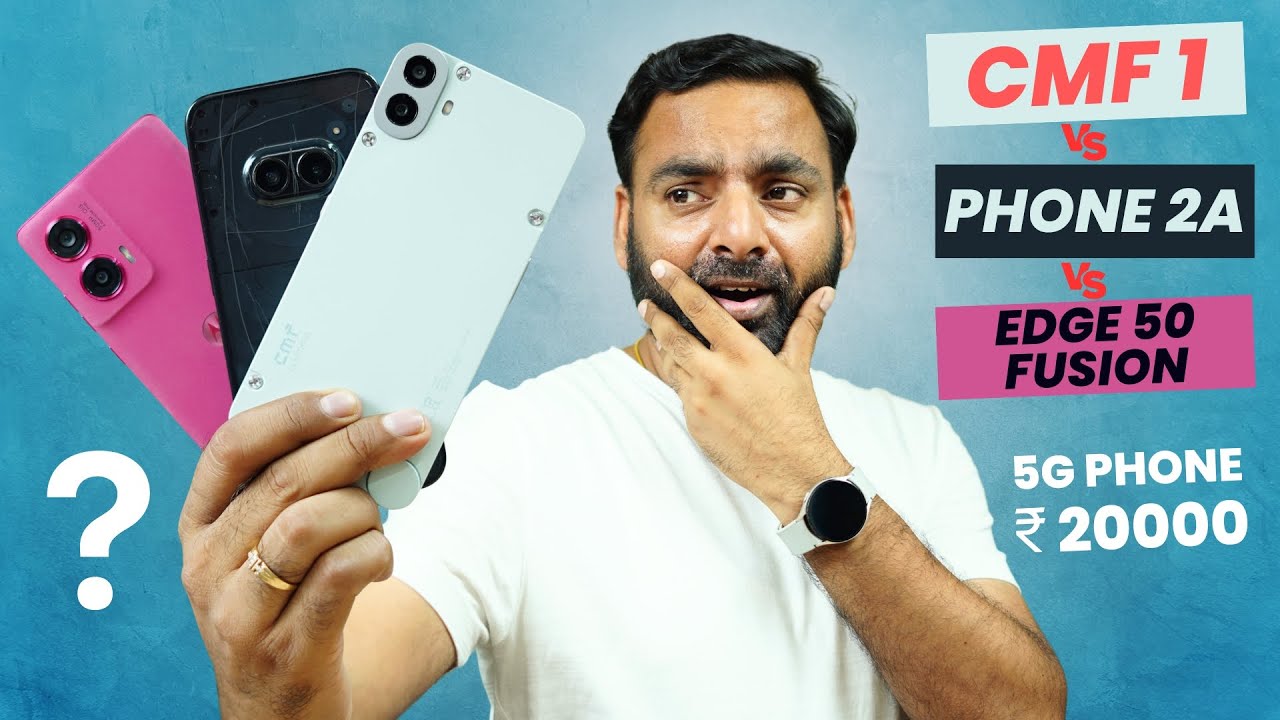 CMF Phone 1 vs Nothing Phone 2a vs Moto Edge 50 Fusion Camera Test & Comparison !