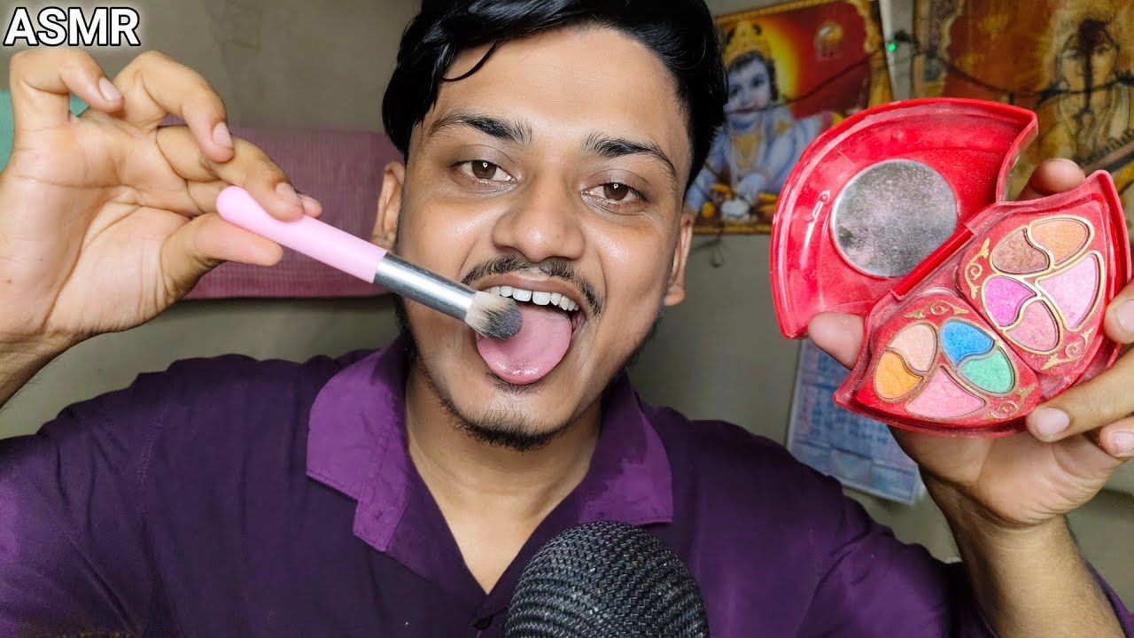 ASMR Spit Painting Makeup 🎨💄