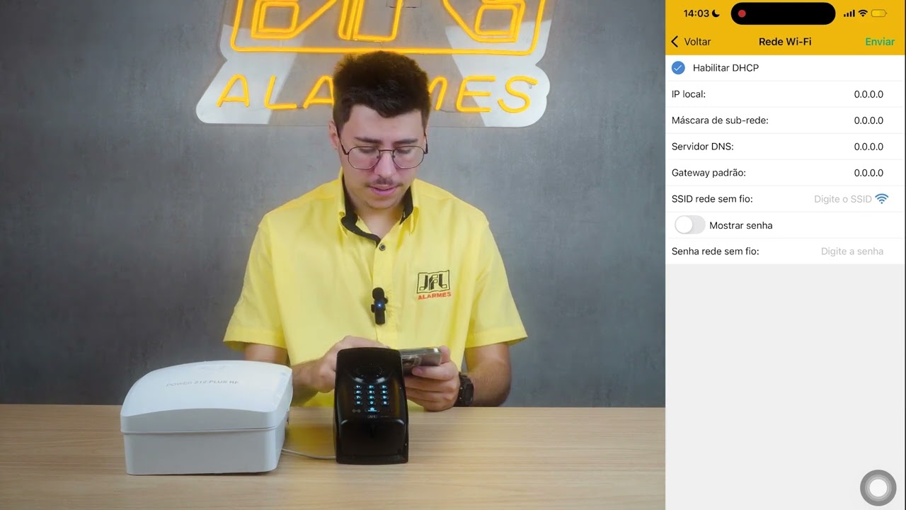 Como fazer o procedimento de programação e acesso do PEC 1310C via nuvem pelo app JFL