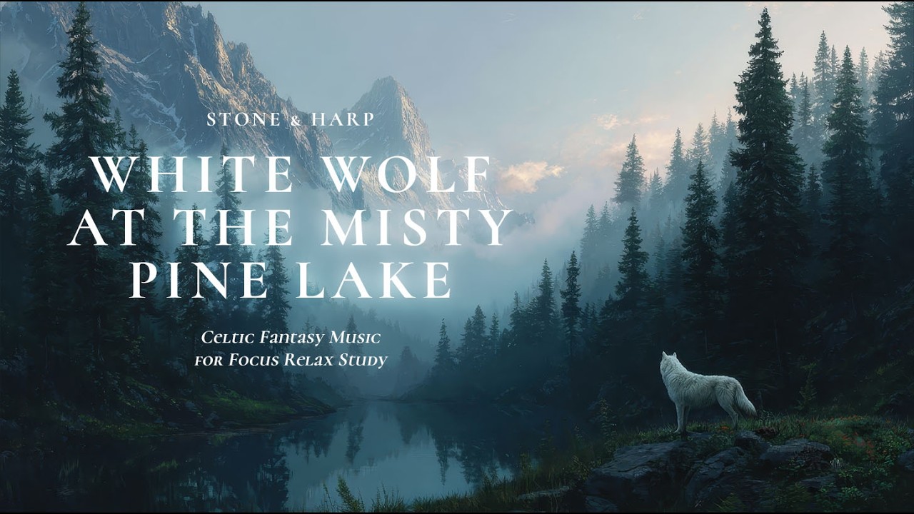 Vol. 19 | Celtic Medieval Fantasy Music Focus Relax Study – White Wolf at the Misty Pine Lake