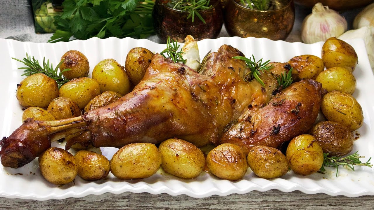 Я никогда не пробовал такой вкусной баранины! Запеченная баранья нога. Рождественские рецепты.