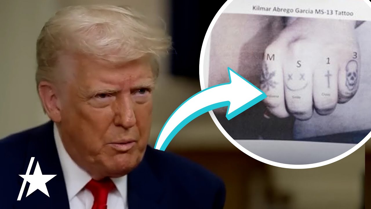 Дональд Трамп настаивает, что у Абрего Гарсии есть татуировки MS-13 в жарком интервью
