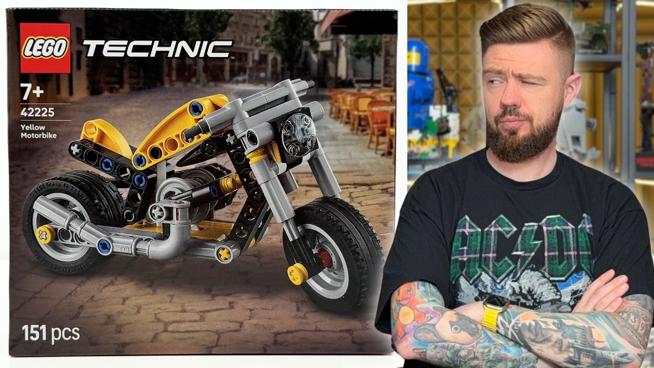 Ż&Oacute;ŁTY MOTOCYKL 🏍️ LEGO TECHNIC 42225 RECENZJA