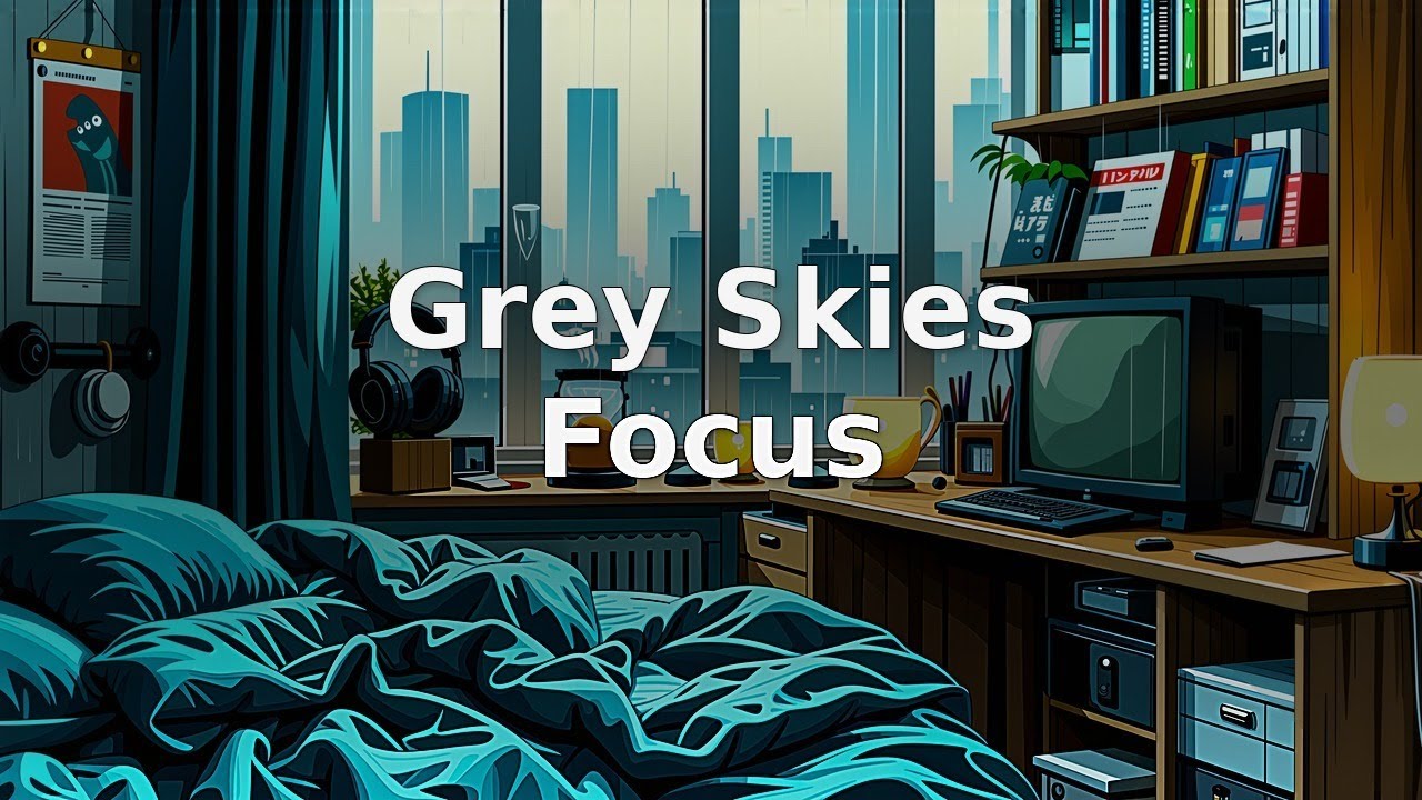 Grey Skies Focus | Rainy Days Lofi Focus