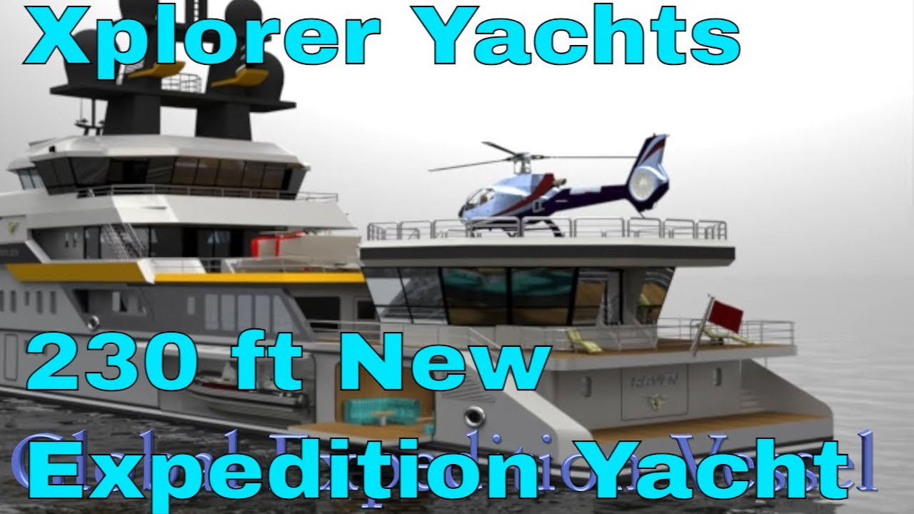 230 ft/70m NEW Global Expedition Yacht can be customized to meet your mission.