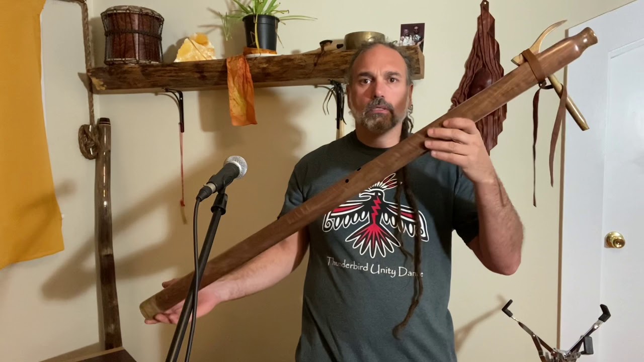 Native American Contra Bass D flute by Singingtree,