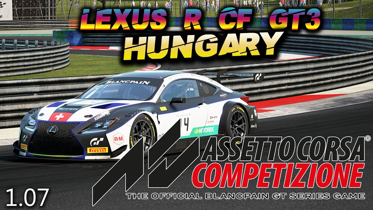 ACC | Lexus RC F GT3 Hot Lap + Base Setup @Hungary 1:43.500