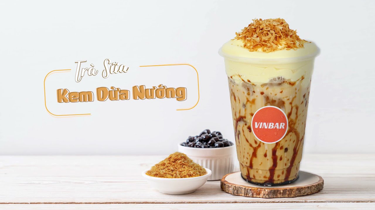 Mẹo Vặt #19 : Hướng Dẫn Cách Làm Trà Sữa Kem Dừa Nướng Béo Ngậy Ngon Ngất Ngây | Vinbar