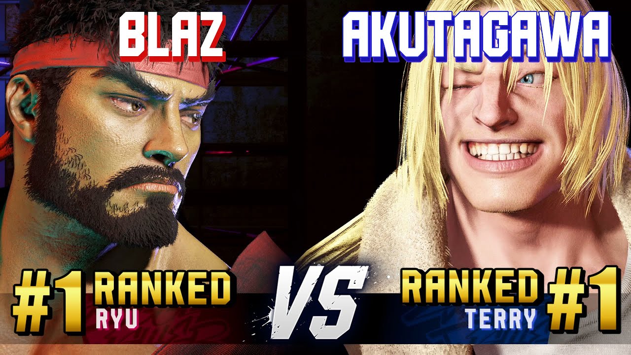 SF6 ▰ BLAZ (#1 Ranked Ryu) vs AKUTAGAWA (#1 Ranked Terry) ▰ High Level Gameplay
