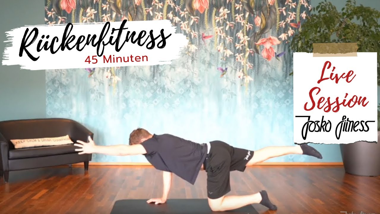 Rückenfitness 45 min Stefan LIVE @ JOSKO FITNESS