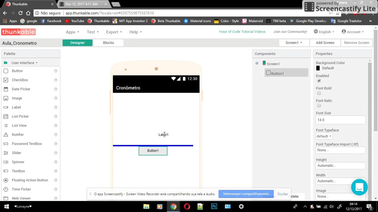 #7 - Criar um cronômetro no Thunkable / App Inventor