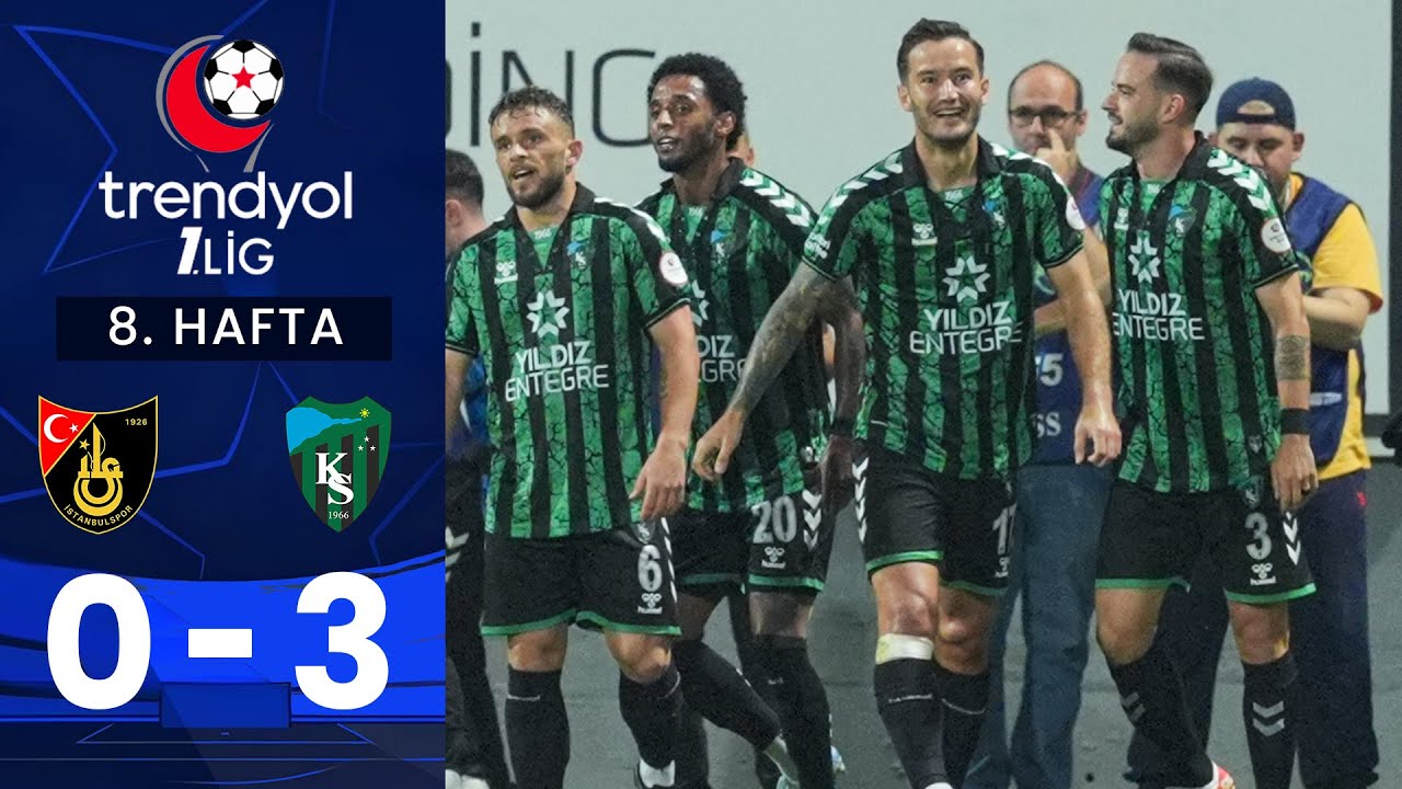 İstanbulspor (0-3) Kocaelispor - Highlights/Özet | Trendyol 1. Lig - 2024/25