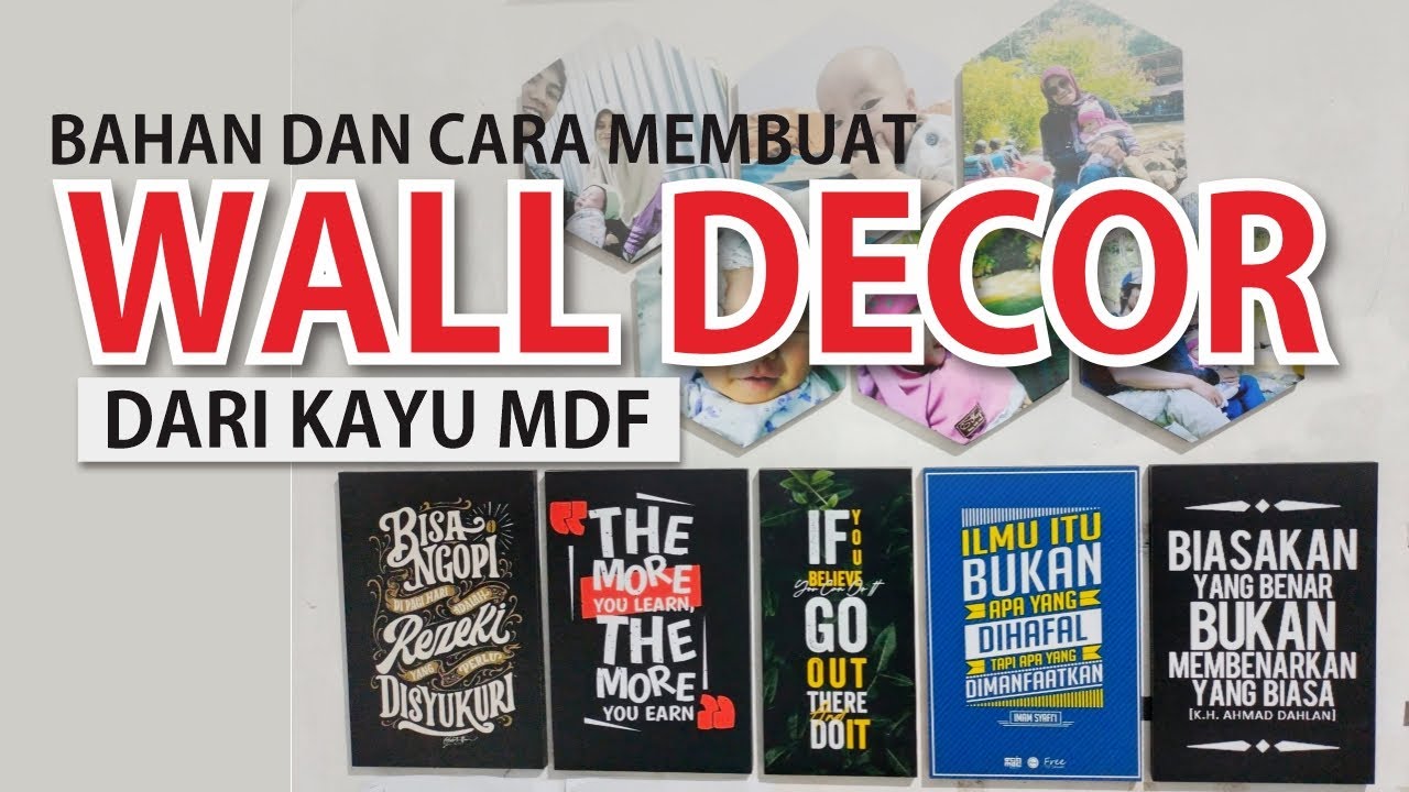 Cara Membuat Wall Decor dari Kayu MDF | Gunlar Channel