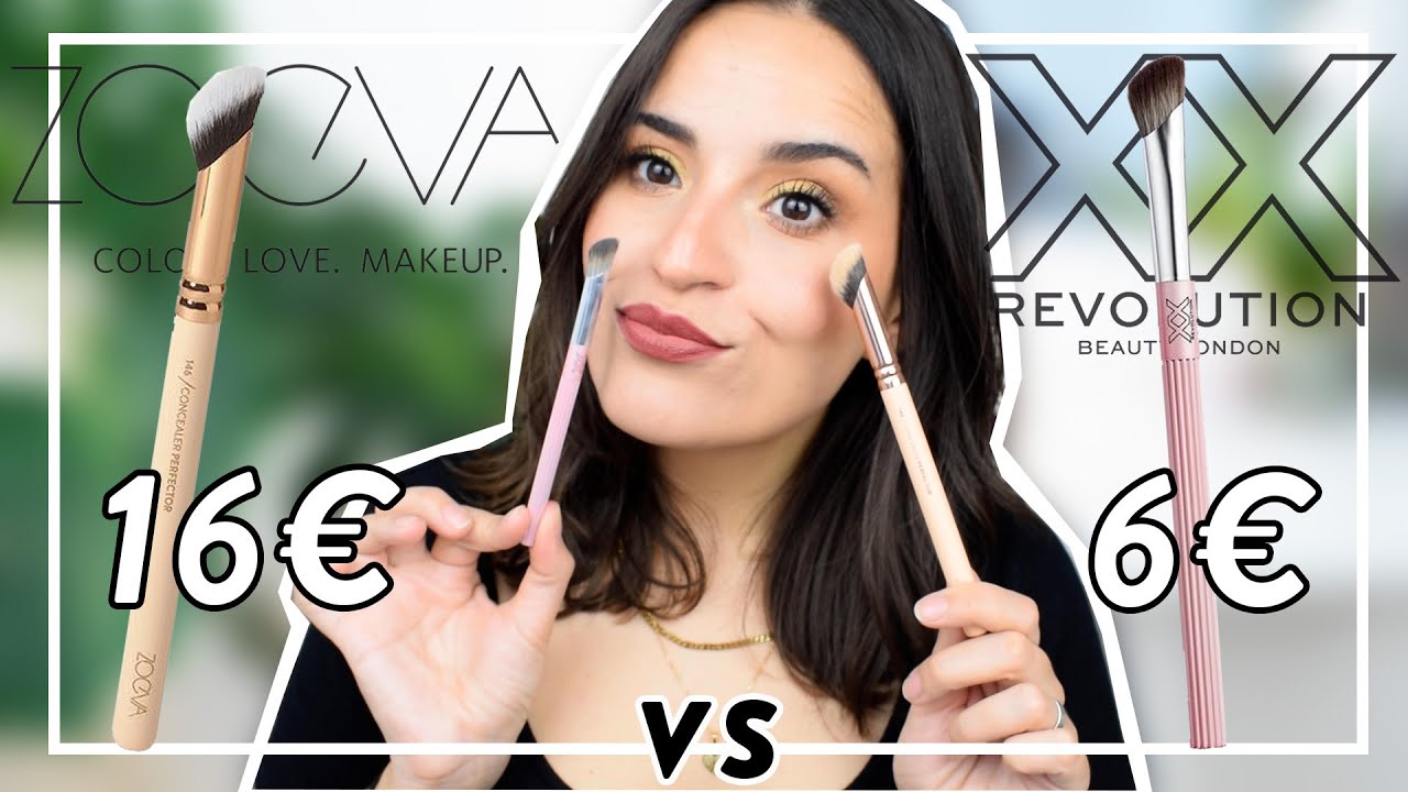 16€ vs 6€ | ZOEVA vs XX REVOLUTION - os pincéis de corrector/corretivo