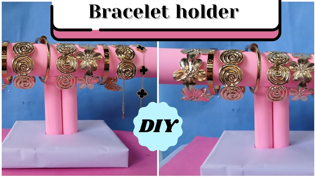DIY Bracelet holder stand || Bracelet stand with scratch 🎀