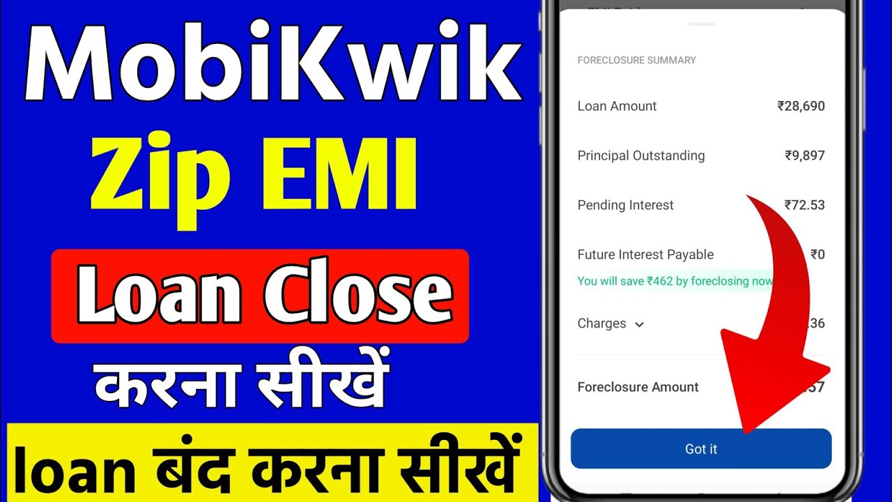 Mobikwik zip loan foreclose kaise kare | Mobikwik loan close kaise kare | Mobikwik zip emi close