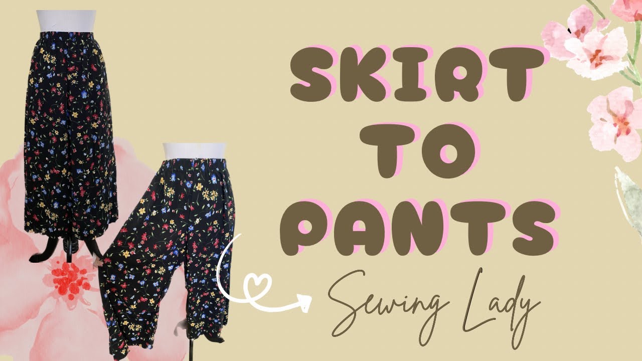 How to convert skirt into palazzo | Sewing Lady