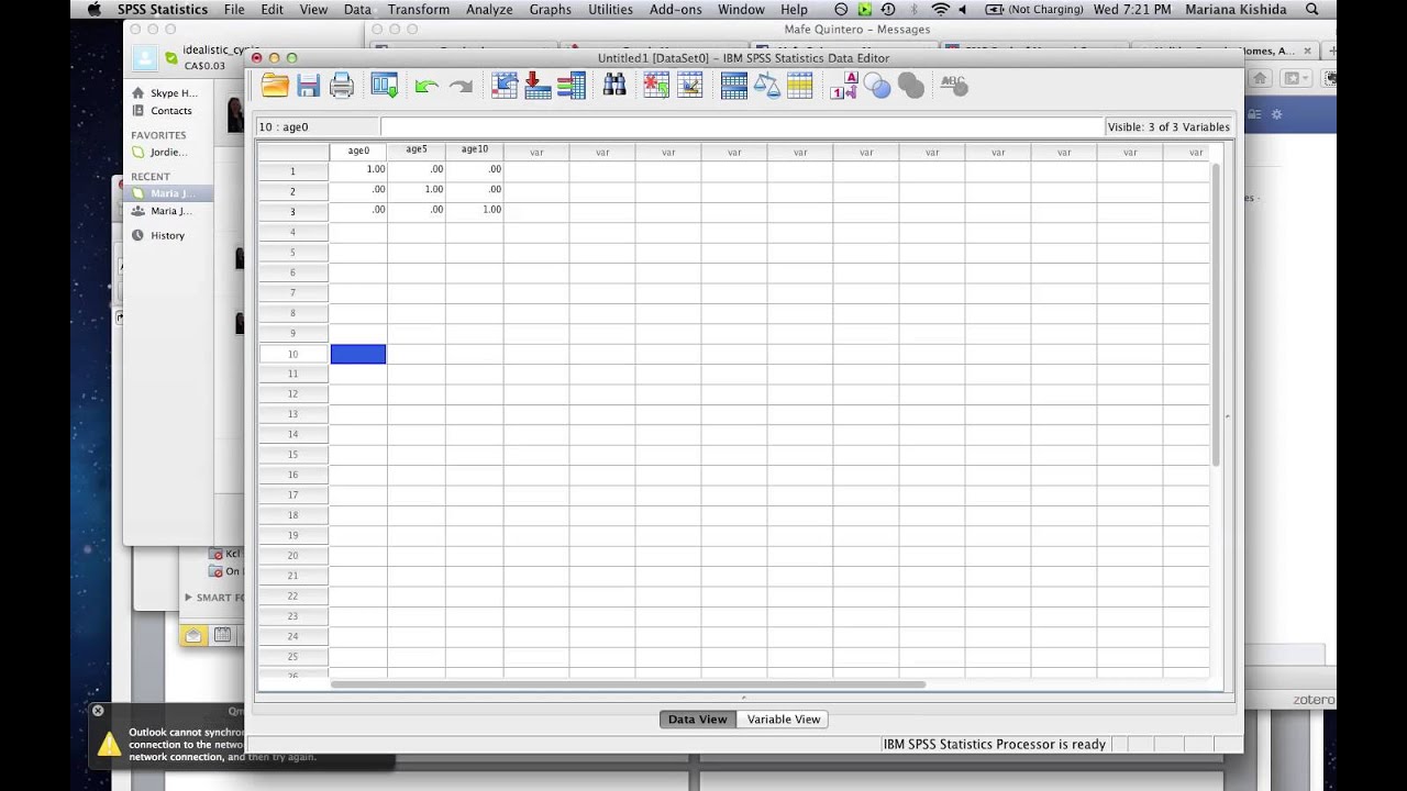 Recoding different variables into one in SPSS