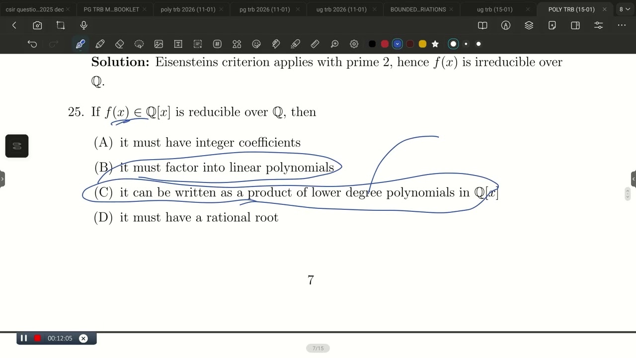 Sylow's | Polynomial Rings | Fields | Galois | con:9384686847