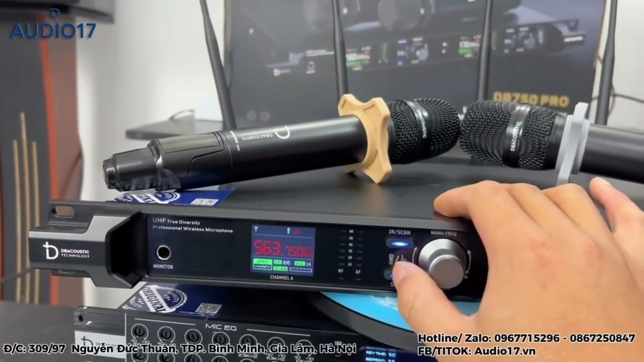 Top 1 Micro Sự Kiện, DB Acoustic DB 750Pro MKII tính năng cao cấp dò sóng nhiễu, Sóng khoẻ 150m