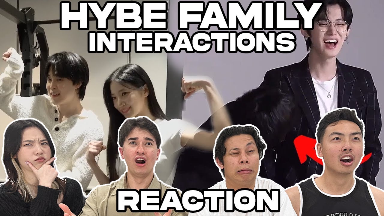 HYBE Family Interactions (BTS, ILLIT, TWS, LE SSERAFIM, SEVENTEEN, TXT, ENHYPEN) REACTION!