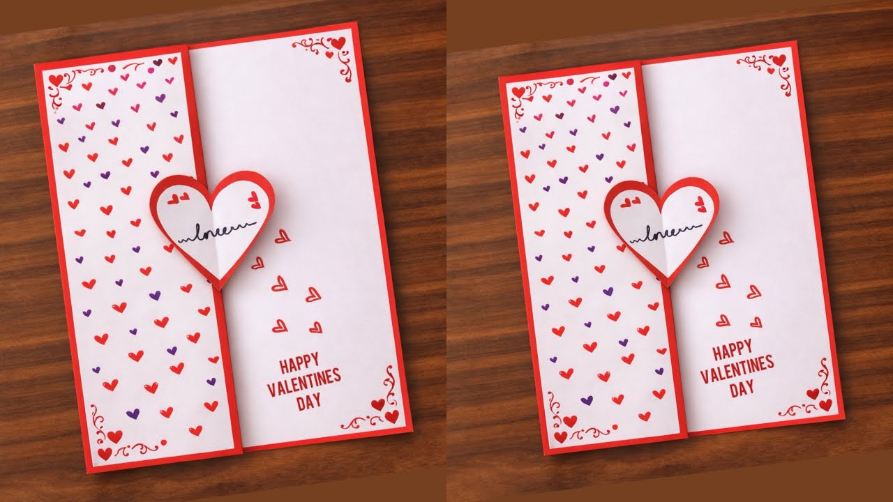 Valentines day card idea | Easy & Beautiful valentines day greeting card 