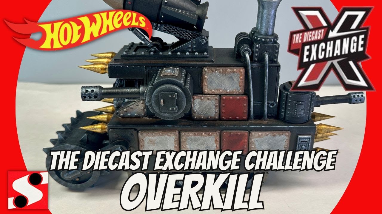Custom Hot Wheels Team Transport Warhammer 40K Ork Battlewagon – Overkill #customdiecast