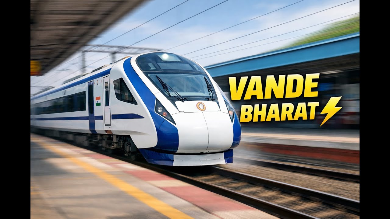 Vande Bharat Express Passing Through Station | Silent , Pure Class 🚄|4k