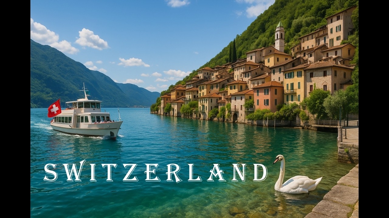 Secret Swiss Village with Smuggling Past: Gandria on Lake Lugano #switzerland4k #swissvillages