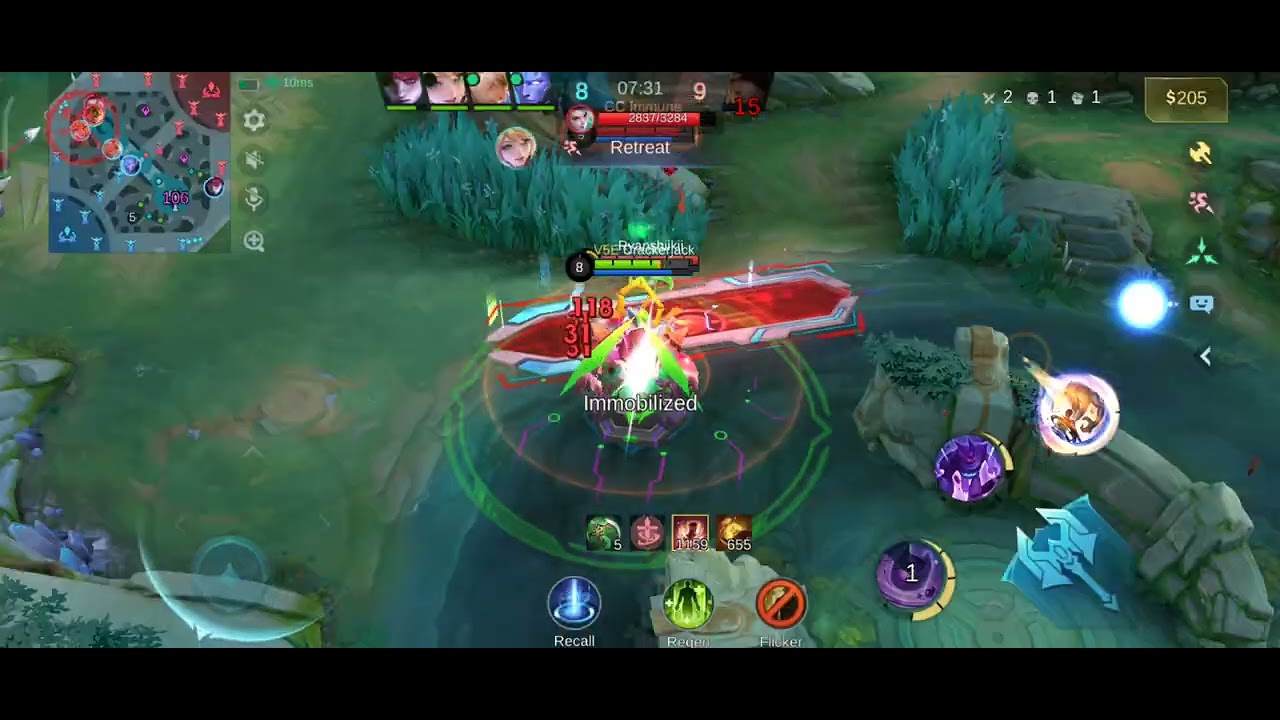 Mobile Legends February 15, 2026: Game 1 (Gloo) - clutch steal + countless rock potions