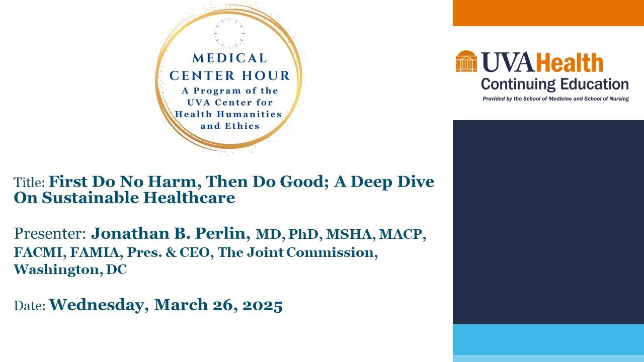 First Do No Harm, Then Do Good; A Deep Dive On Sustainable Healthcare