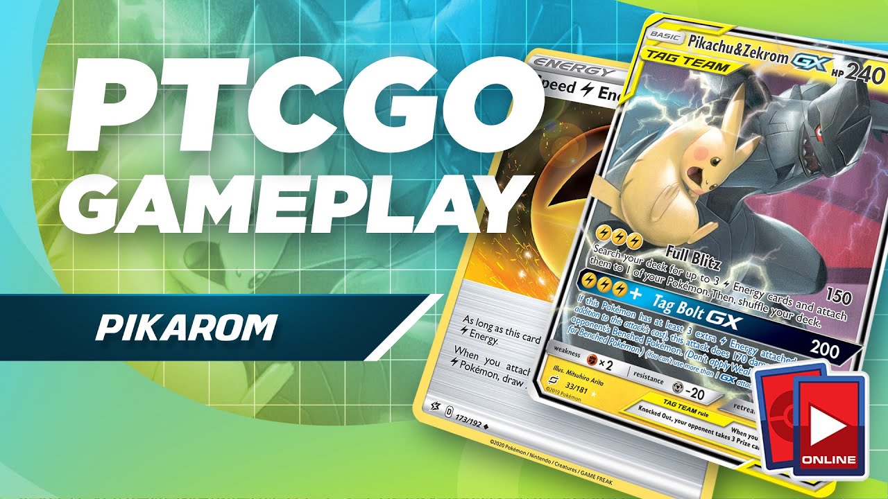 Updated PikaRom Deck - PTCGO Gameplay (Rebel Clash)