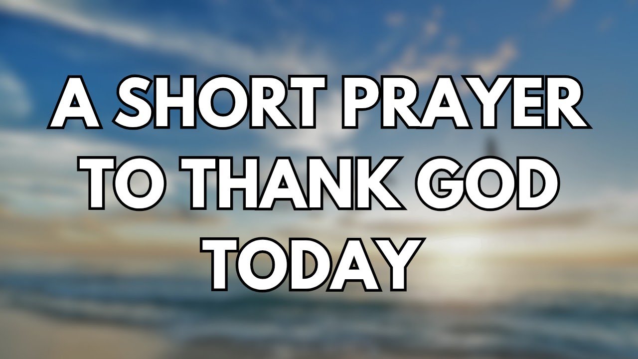 Lord, I thank You for the blessings, both big and small, that You have poured upon me
