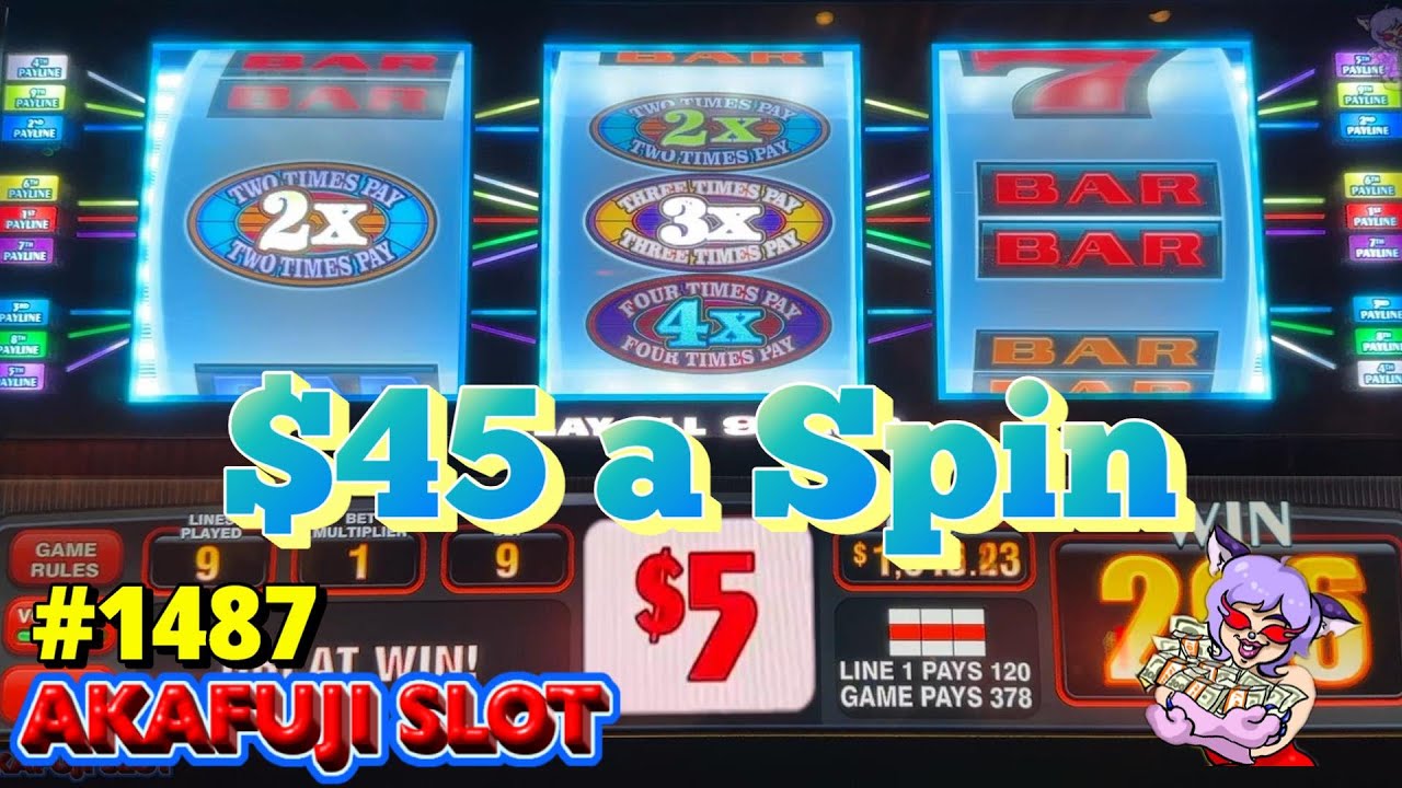 2 Jackpots 🤩High Limit 2x3x4x5x Super Times Pay Slot 3 Reel 9 Lines Max Bet $45 赤富士スロット ジャックポット 爆勝ち