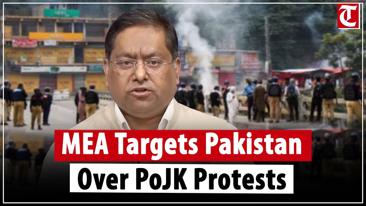 MEA slams Pakistan over PoJK protests, urges de-escalation in escalating West Asia conflict