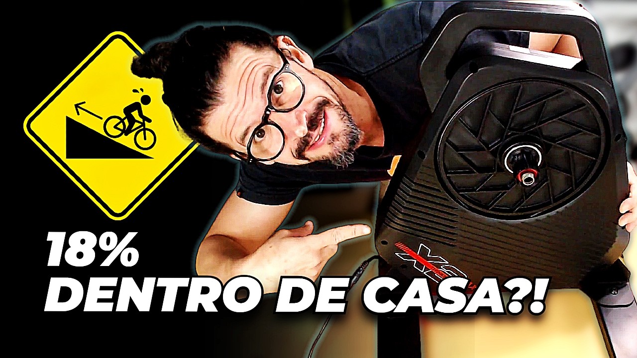 Parece um Pedal Real, mas é em Casa: Conheça o Rolo Smart com Subida de 18% | ThinkRider X2 Max