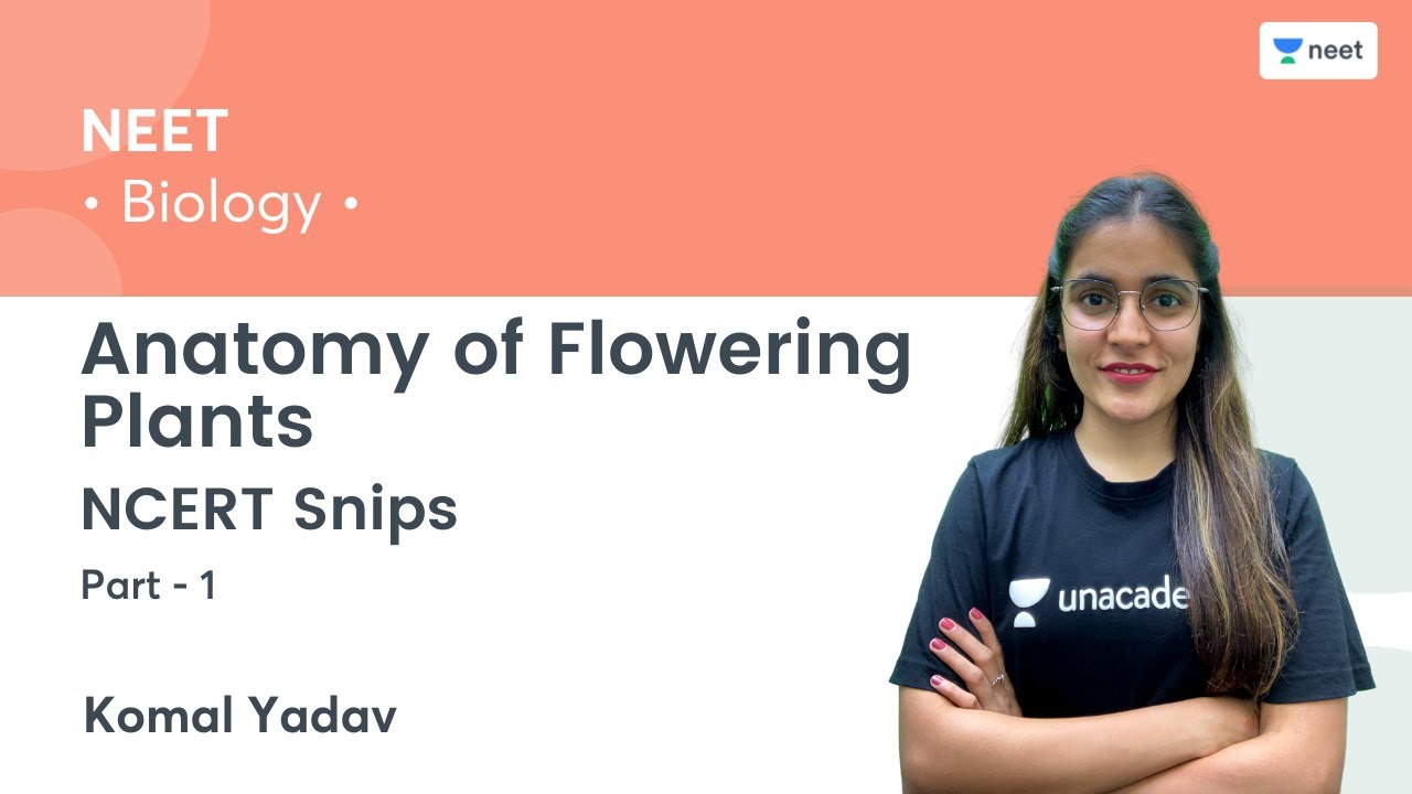 NCERT Snips: Anatomy of Flowering Plants | Part 1 | NEET 2022/23 | Komal Yadav