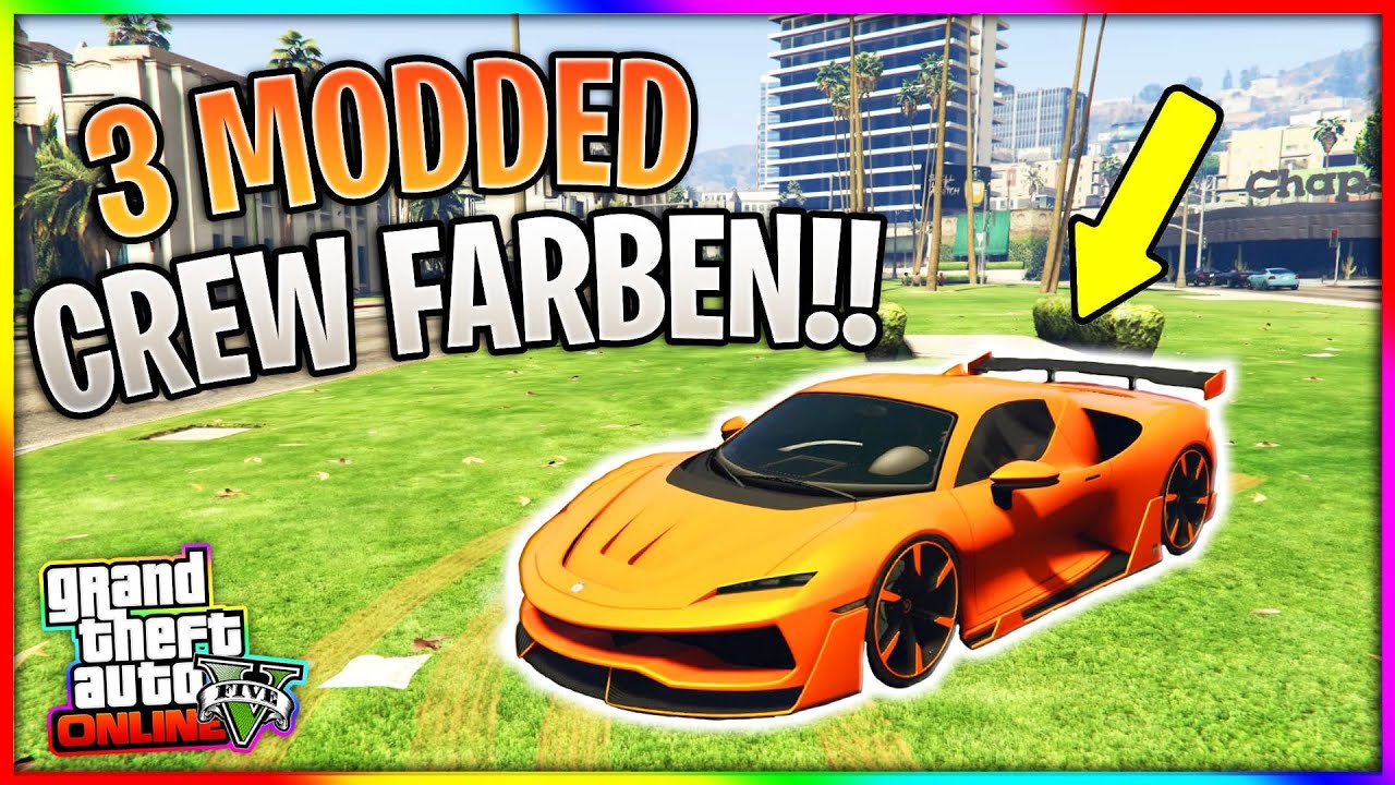 😍GTA 5 Online | Top 3 MODDED CREW COLORS | Die BESTEN Farben | GANZ EINFACH NACHMACHEN | German