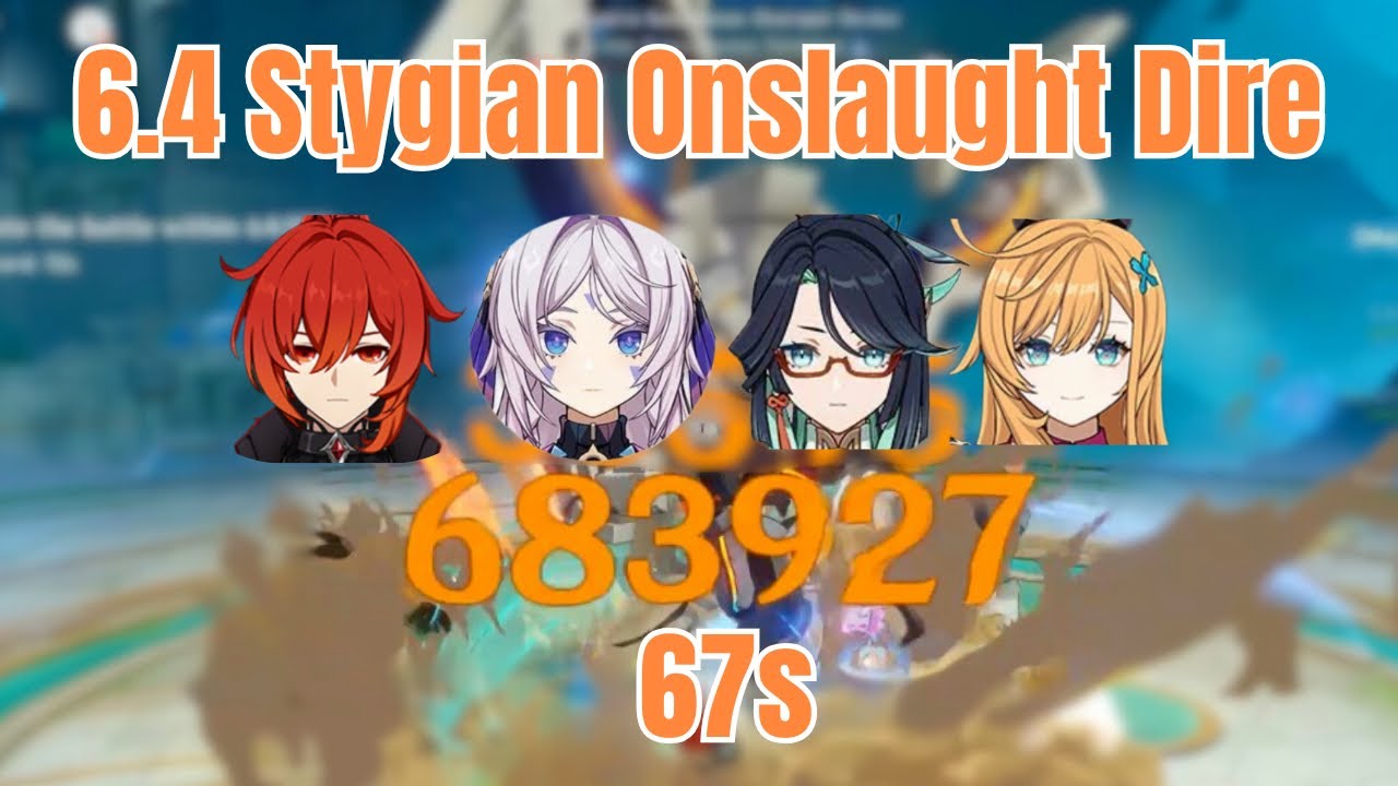 6.4 Stygian Onslaught Dire Diluc Plunge Secret Source Automaton 67s Clear