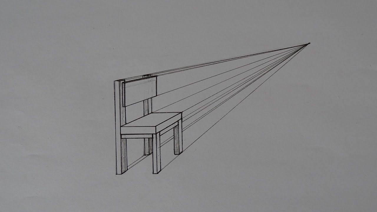 Perspectiva com 1 Ponto de Fuga - Cadeira
