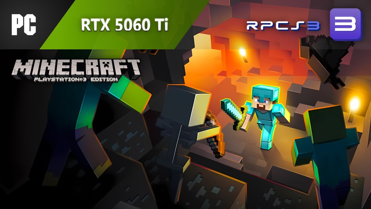 Minecraft: PlayStation 3 Edition PC Gameplay | RPCS3 + RTX 5060 Ti