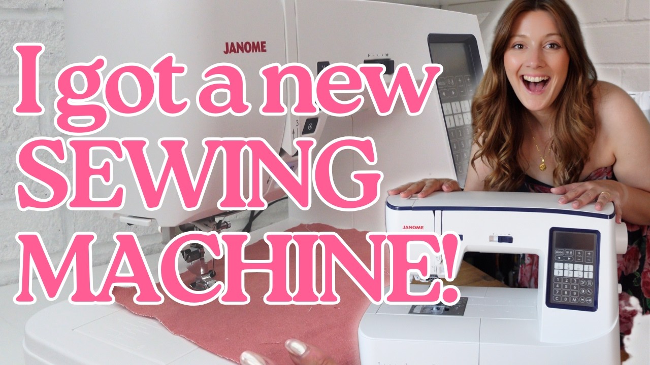 I GOT A NEW SEWING MACHINE! Unboxing the Janome Atelier 6 and first impressions 🙌
