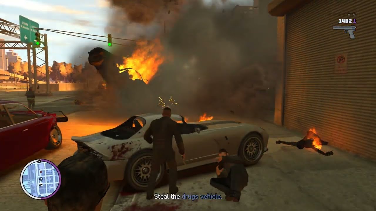 GTA TBoGT - 6 Star Wanted Level - Stealing the Drugs Vehicle