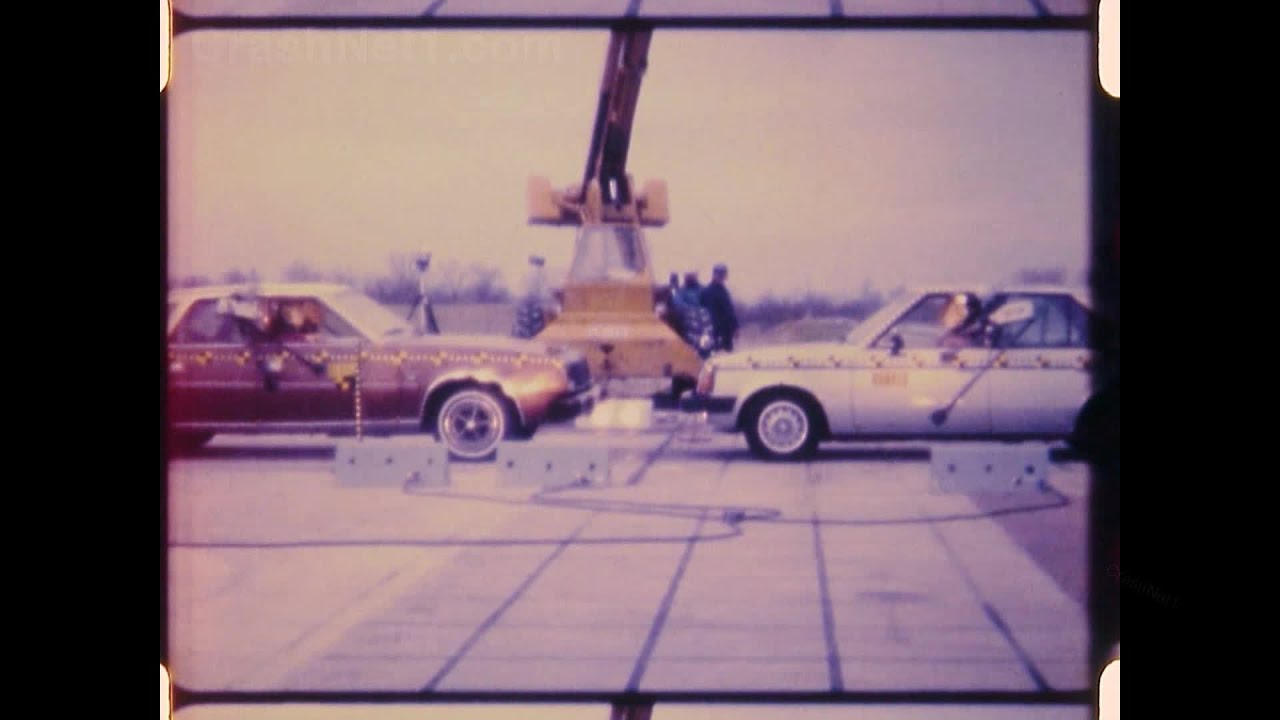 1982 AMC Concord vs 1983 Dodge Omni | Car-to-Car Frontal Crash Test by NHTSA | CrashNet1